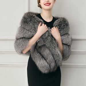 Faux fur cover, wrap, stole